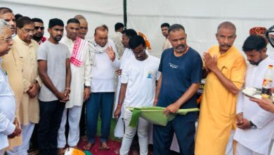 *राष्ट्रीय स्वयंसेवक संघ छत्तीसगढ़ के प्रथम प्रान्त प्रचारक शांताराम जी को जाग्रति मण्डल से दी गई भावभीनी बिदाई,  शांताराम जी त्याग व तपस्या की प्रतिमूर्ति थे – बजाज* 