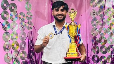 📰 बिलासपुर के वरदान गोवर्धन की बड़ी उपलब्धि — छत्तीसगढ़ राज्य सॉफ्ट टेनिस टीम में हुआ चयन, श्रीनगर में करेंगे राज्य का प्रतिनिधित्व