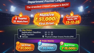 डिपार्टमेंट प्रीमियर लीग सीजन-2: सिर्फ 3 दिन में पंजीयन पूर्ण, 13 दिसंबर से शुरू होगा क्रिकेट का महाकुंभ