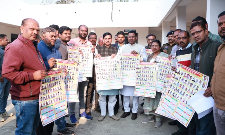 केंद्रीय राज्य मंत्री तोखन साहू ने छत्तीसगढ़ प्रदेश तृतीय वर्ग शासकीय कर्मचारी संघ के जिला कैलेंडर का किया विमोचन