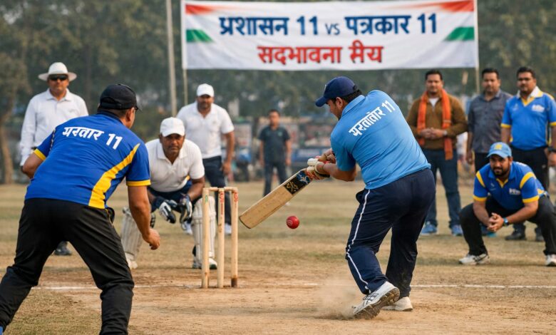 कोरिया जिले में 11 पत्रकार भी नहीं जुट पाए, बाहर से बुलाने पड़े खिलाड़ी कोरिया का सद्भावना मैच बना चर्चा का विषय