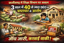 छत्तीसगढ़ में शिक्षा विभाग पर सवाल: तीन साल में 40 से ज्यादा डीईओ पर भ्रष्टाचार के आरोप, कई मामलों में कार्रवाई अब भी लंबित
