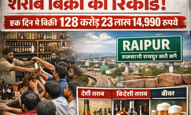 होली से पहले छत्तीसगढ़ में टूटा शराब बिक्री का रिकॉर्ड, एक दिन में 128 करोड़ से ज्यादा की बिक्री; रायपुर सबसे आगे