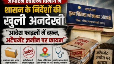 जीपीएम स्वास्थ्य विभाग में आदेशों की खुली अवहेलना: शासन सख्त, लेकिन अटैचमेंट व्यवस्था अब भी बरकरार