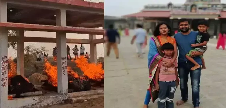 हिमाचल हादसे ने उजाड़ दिया पूरा परिवार: भिलाई के आईटी इंजीनियर, पत्नी और दो मासूम बेटों की एक साथ अंतिम विदाई, गांव में पसरा मातम