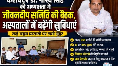 कलेक्टर डॉ. गौरव सिंह की अध्यक्षता में जीवनदीप समिति की बैठक,जिला अस्पतालों में स्वास्थ्य सुविधाओं का होगा विस्तार,बैठक में कई महत्वपूर्ण प्रस्तावों को मिली मंजूरी