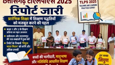 छत्तीसगढ़ टीएलपीएस 2025 रिपोर्ट जारी: शुरुआती शिक्षा में सुधार के लिए शिक्षण पद्धतियों पर फोकस, कक्षा 1-2 की पढ़ाई का हुआ गहन विश्लेषण