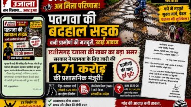 छत्तीसगढ़ उजाला की खबर का बड़ा असर: पेंड्रा–पतगवा सड़क निर्माण को मिली 1.71 करोड़ की प्रशासनिक मंजूरी