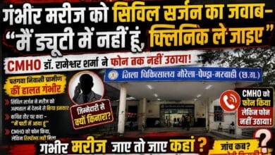 जिला अस्पताल की व्यवस्था पर फिर सवाल! गंभीर मरीज को बोले सिविल सर्जन—“मैं ड्यूटी में नहीं हूं, क्लिनिक ले जाइए”; CMHO ने फोन तक नहीं उठाया