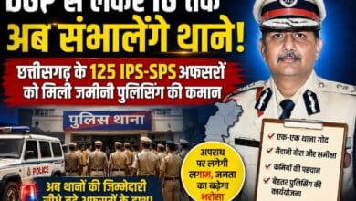 DGP से लेकर IG तक अब संभालेंगे थाने! छत्तीसगढ़ के 125 IPS-SPS अफसरों को मिली जमीनी पुलिसिंग की कमान