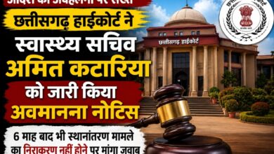 हाईकोर्ट ने स्वास्थ्य सचिव अमित कटारिया को जारी किया अवमानना नोटिस, छह माह बाद भी स्थानांतरण मामले का निराकरण नहीं होने पर मांगा जवाब