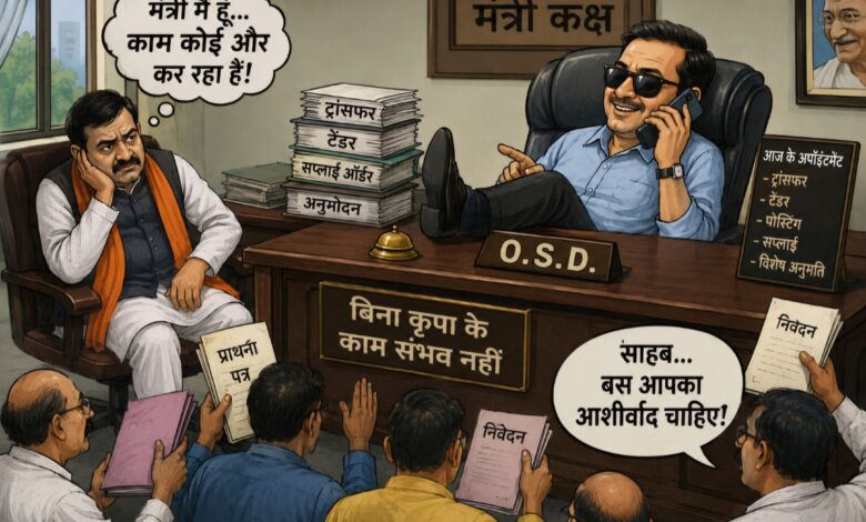*सियासत*….. *मंत्री जी की कुर्सी और ओएसडी का ‘दरबार’!*।  *जिसके नाम में ही राहु का वास…..उसकी वक्र दृष्टि से क्या मंत्री बच पाएंगे?*