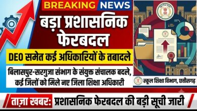 स्कूल शिक्षा विभाग में बड़ा प्रशासनिक फेरबदल, DEO समेत कई अधिकारियों के तबादले