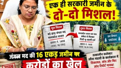एक ही सरकारी जमीन के दो-दो मिशल! मध्यप्रदेश शासन का नाम सफेदा से मिटाकर निजी भू-स्वामी बनाने का आरोप, जंगल मद की 16 एकड़ जमीन पर करोड़ों का खेल